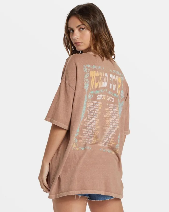 Womens Walk With Me TShirt Sweet Earth Billabong Graphic Tees and Tanks Womens Walk With Me TShirt Sweet Earth Billabong Graphic Tees and Tanks