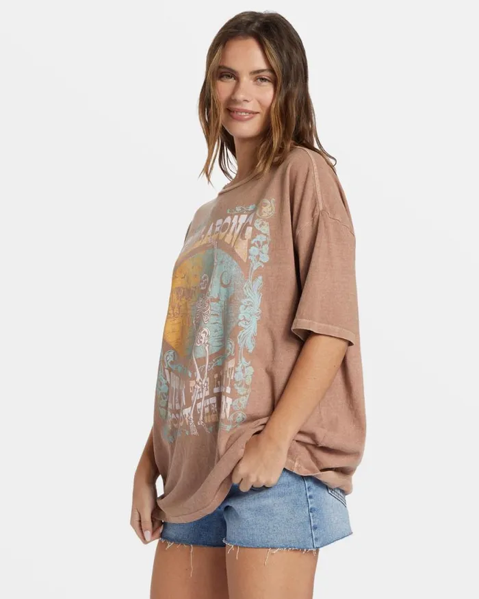 Womens Walk With Me TShirt Sweet Earth Billabong Graphic Tees and Tanks Womens Walk With Me TShirt Sweet Earth Billabong Graphic Tees and Tanks