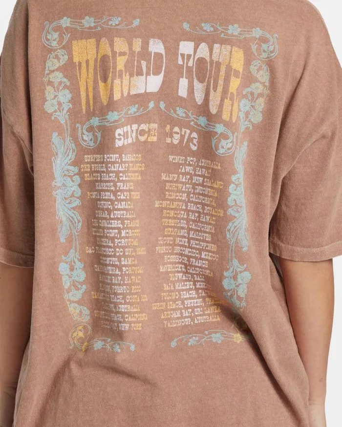 Womens Walk With Me TShirt Sweet Earth Billabong Graphic Tees and Tanks Womens Walk With Me TShirt Sweet Earth Billabong Graphic Tees and Tanks