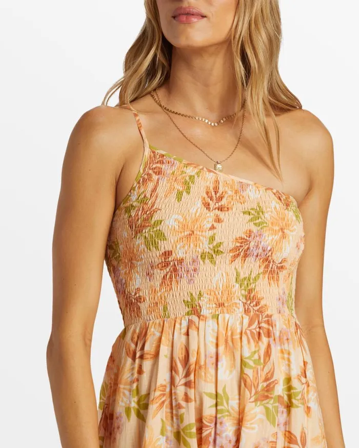 Womens Warmer Days One Shoulder Maxi Dress Peach Whip Billabong Dresses Womens Warmer Days One Shoulder Maxi Dress Peach Whip Billabong Dresses