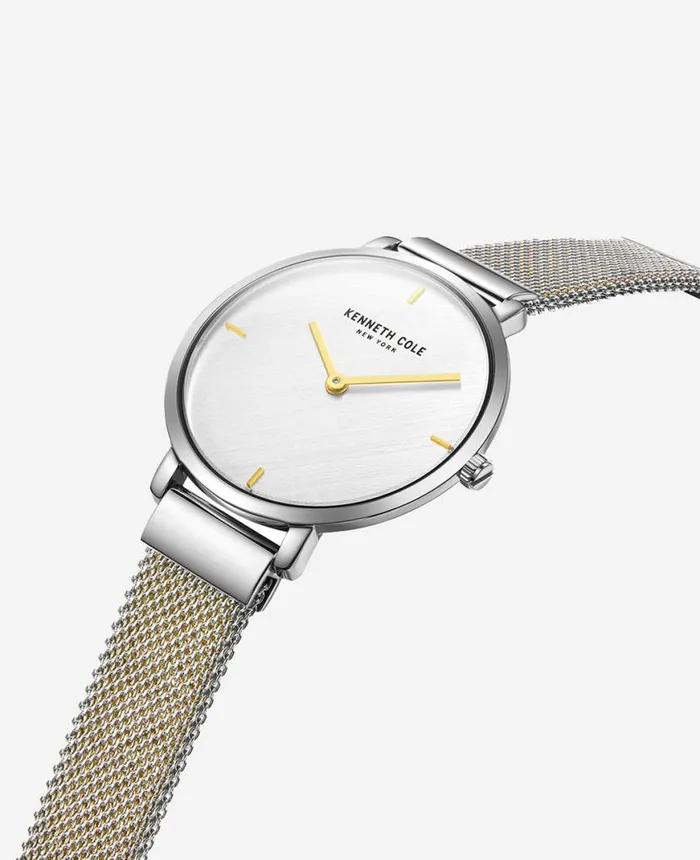 Womens Watches Women Kenneth Cole Slim Water Resistant Mesh Stainless Steel Bracelet Watch Metallic