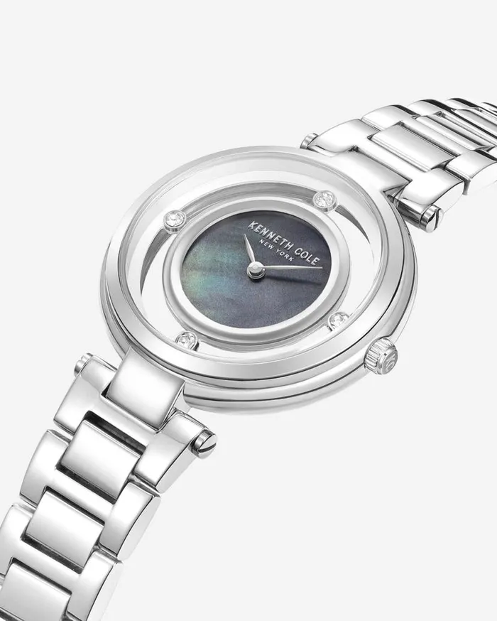 Womens Watches Women Kenneth Cole Transparency Bracelet Watch Grey