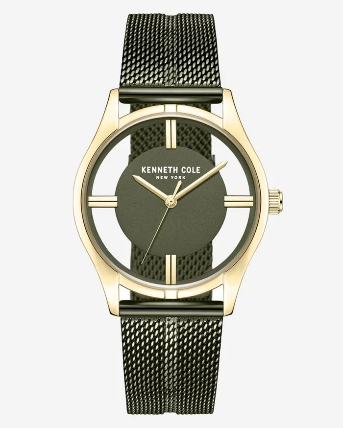 Womens Watches Women Kenneth Cole Transparency Water Resistant Stainless Steel Mesh Bracelet Watch Green Womens Watches Women Kenneth Cole Transparency Water Resistant Stainless Steel Mesh Bracelet Watch Green