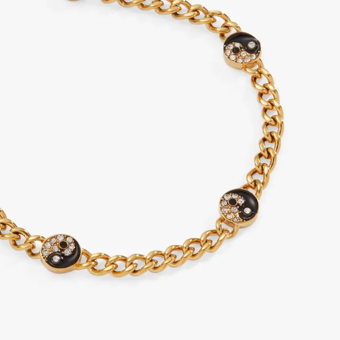 Yin Yang Curb Chain Bracelet Stainless Steel Gold Women Alex And Ani Balance Harmony Yin Yang Curb Chain Bracelet Stainless Steel Gold Women Alex And Ani Balance Harmony