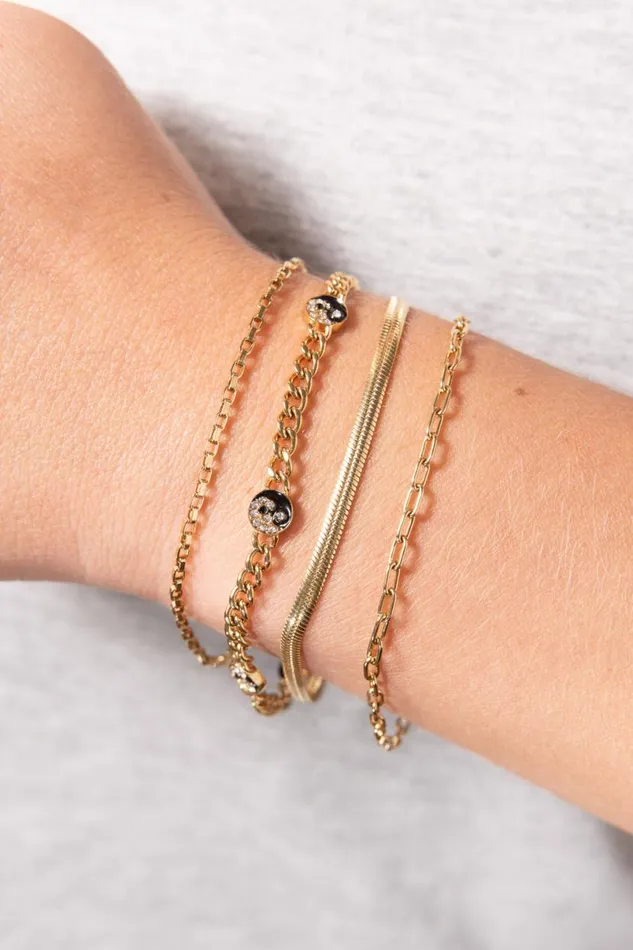 Yin Yang Curb Chain Bracelet Stainless Steel Gold Women Alex And Ani Balance Harmony Yin Yang Curb Chain Bracelet Stainless Steel Gold Women Alex And Ani Balance Harmony