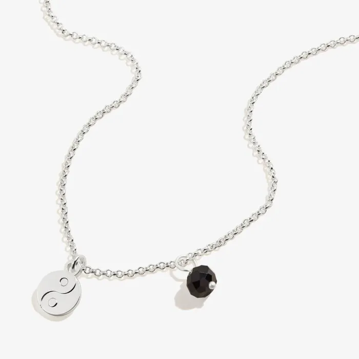 Yin Yang Duo Charm Necklace Adjustable Shiny Silver Women Alex And Ani Balance Harmony Yin Yang Duo Charm Necklace Adjustable Shiny Silver Women Alex And Ani Balance Harmony