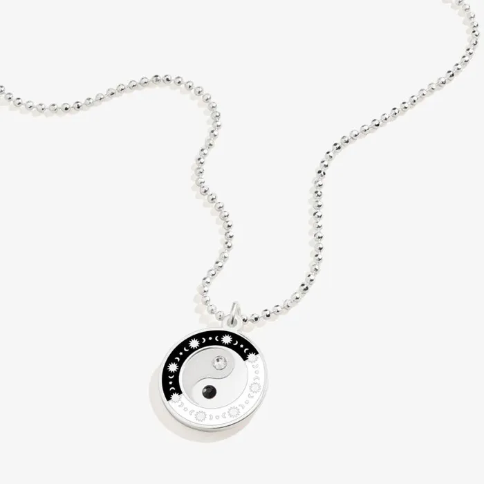 Yin Yang Pendant Necklace Silver Women Alex And Ani Balance Harmony